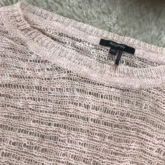 HOST PICK! Sheer Peach Sweater - Picture 4 of 5